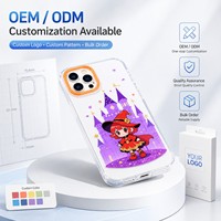 Coque anti-rayures en TPU+PC avec design de dessin animé IML IMD pour iPhone 11 Pro Max à 17 Pro Max, marque privée, directement de l'usine