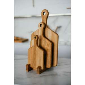 Planche à découper en bois extra large parfaite pour manipuler de grandes portions d'aliments pendant la cuisson ou la préparation des aliments - Product Image 4