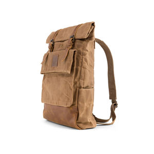 Nouvelle Collection sac à dos en toile de cire, sac à dos en toile, sac à dos à roulettes pour voyage-marron - Product Image 5