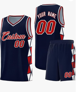 Conjunto de Uniforme de Baloncesto Personalizado con Pantalones Cortos Deportivos y Chándal Transpirable de Secado Rápido y Ligero para Entrenamiento Deportivo Masculino - Product Image 1