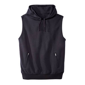 Débardeur de sport pour homme avec logo personnalisé, sans manches, grande taille, sweat-shirt de sport, vêtements de sport, séchage rapide, veste pour homme avec capuche - Product Image 1