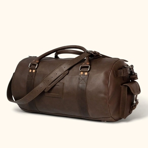 Sac de voyage en cuir marron INDEX 20-36L, forme ovale, avec poignée supérieure, sac à dos de voyage pour hommes, durable - Product Image 2