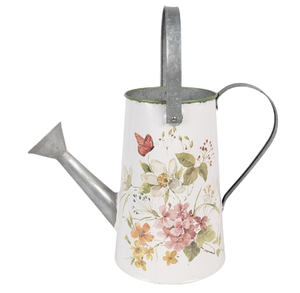 Regadera de Metal altamente duradera para plantas, árboles, lata metálica, jardinería en el hogar, azul y blanco Color, lata de agua de Metal pintada a mano - Product Image 5