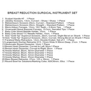JIMED SURGICAL Juego de Instrumentos Manuales de Acero Inoxidable para Reducción de Senos, Herramientas Quirúrgicas para Cirugía Mamaria Profesional Precisa - Product Image 2
