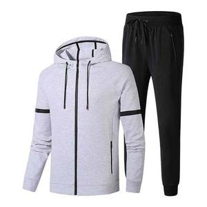 Ensemble à fermeture éclair unie pour hommes survêtements vêtements de sport vêtements d'entraînement et de jogging coton prix de gros hiver hommes survêtement - Product Image 2