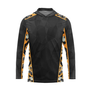 Polos de pesca impermeables personalizados, manga larga, sublimación en blanco, Anti-UV UPF 50, secado rápido, transpirable, ropa de pesca Unisex, OEM - Product Image 3