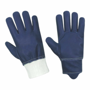 Gants de travail de conducteur industriel de sécurité réfléchissants de qualité supérieure gants de jardin en cuir de vachette durables personnalisables - Product Image 3