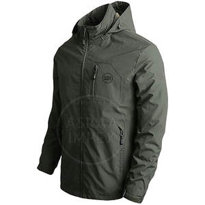 Chaqueta cortavientos con capucha de poliéster de nailon de invierno para hombre de la mejor calidad con características de alta visibilidad - Product Image 2