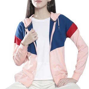 Sudadera con Capucha para Mujer al por Mayor de Fábrica, 100% Algodón, Tejido de Punto, Cierre Completo Personalizado, Logotipo Bordado, Invierno, Otoño, Secado Rápido, Estampada - Product Image 1
