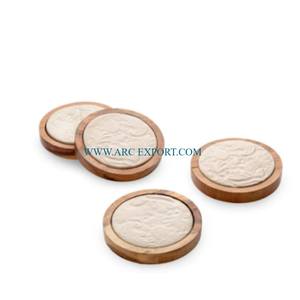 Fabricante de posavasos decorativos de mesa de madera y mármol, diseño de tendencia, posavasos de té y cocina clásicos hechos a mano - Product Image 5