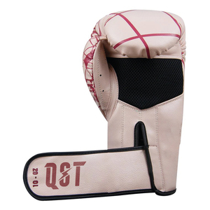 QST Top Classement MMA Gants Gants de boxe en cuir véritable avec support de poignet à crochet et boucle pour l'entraînement - Product Image 3