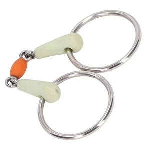 Brocas de acero inoxidable de alta calidad para montar a caballo, brocas de anillo sueltas para boca de caballo a la venta - Product Image 5