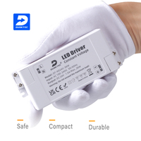 Driver LED professionnel à courant constant 12V 24V 6-75W, largement utilisé pour panneaux LED et projecteurs LED