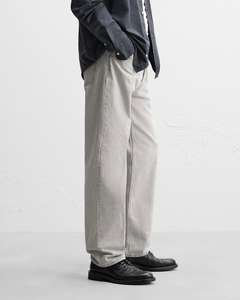 Jeans baggy de haute qualité pour hommes, pantalon uni à motif vintage, fermeture à cordon tricoté, tissage, pantalon en jean pour hommes - Product Image 3