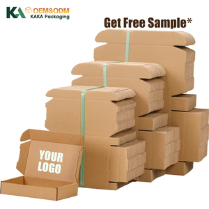 Caja de Envío de Cartón Corrugado con Logotipo Personalizado KAKA, Caja de Cartón Ecológica para Envíos, Caja de Kraft para Embalaje de Comercio <span class=keywords><strong>Electrónico</strong></span> - Product Image 1