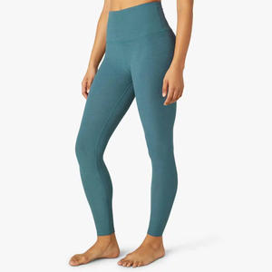 Women High Waist <b>Stretchy</b> Nylon Spandex Comfort Soft Formal Yoga Fitness & Yoga Wears Leggings for Ladies - Product Image 1