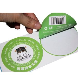 Vòng rõ ràng logo nhựa dán nhãn in ấn tùy chỉnh OEM có thể ghi Sticker hai mặt in ấn nhãn không thấm nước - Product Image 1