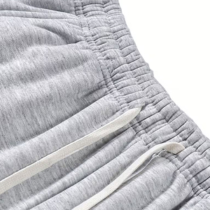 Pantalones de chándal holgados de lana gruesa para hombre, estilo cargo, con bolsillos, de corte ancho y grueso, con lavado de color ODM - Product Image 4