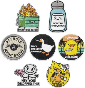 Funny Meme Iron on Patches Coudre sur Brodé Applique Tactique Humoristique Réparation Broderie Patch DIY Craft Accessoires - Product Image 2