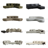 Nouveau Canapé Sectionnel Tendance 2025 pour Grand/Petit Appartement, Tissu Amovible Lavable, Rembourrage Éponge, Meuble de Salon