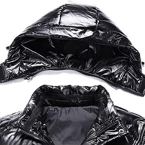 Wholesale Outdoor Solid Color Winter <b>Coat</b> Warm Thick <b>Mens</b> Puffer Jacket <b>Coat</b> Custom Logo Outdoor Jacket - Product Image 5