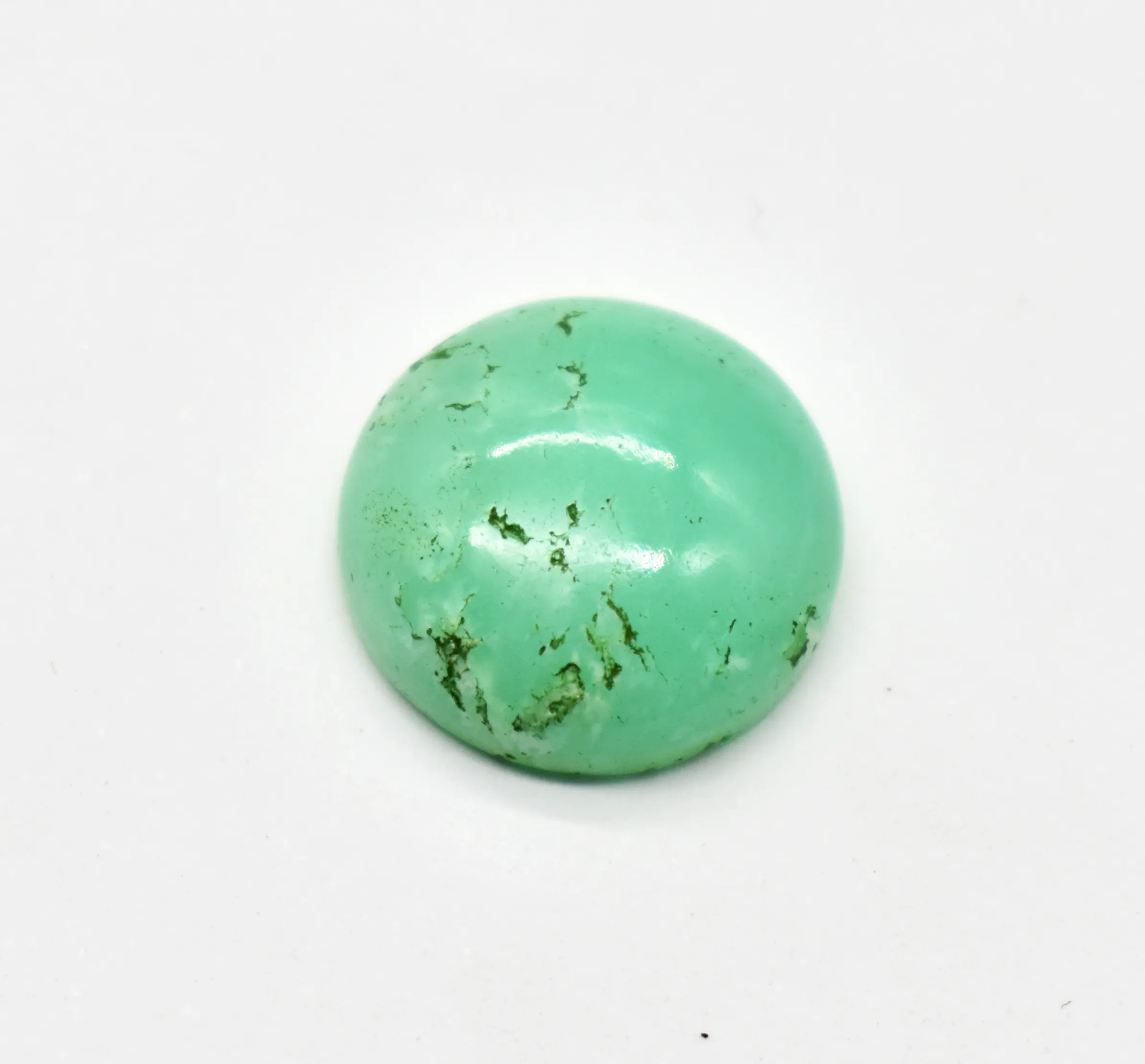 Natural Chrysoprase Rounds Calibrated Cabochons 15 MM Loose Gemstone Flat Back Cabochon For Jewelry Making.