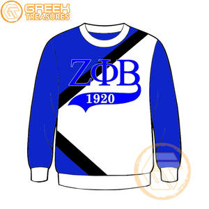 Venta al por mayor por encargo último diseño Zeta Phi Beta mujeres sudadera Sorority ropa algodón polar transpirable más fina camisa de mujer - Product Image 6