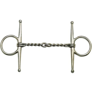 บิตม้าแบบ Full Cheek Twisted Wire Snaffle ทำจากสแตนเลสขัดเงา พร้อมปากม้าแบบเรียบ สำหรับอุปกรณ์ขี่ม้า - Product Image 3