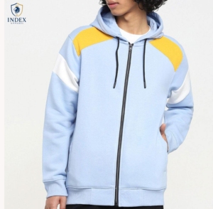 Sweat à capuche zippé pour homme, coupe ample, personnalisable, style décontracté, vente en gros, USA 2026 - Product Image 1
