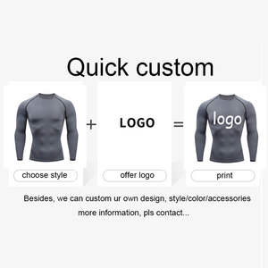 Precio de fábrica OEM producto de gran oferta personalizado Rash Guard superventas nuevo diseño Rash Guard protección Uv Rashguard hombres para surfear - Product Image 6