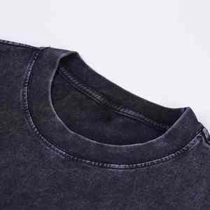 Camiseta sin mangas de gimnasio recortada de gran tamaño, camiseta sin mangas cortada personalizada, Camiseta estampada con músculos, chaleco gráfico de lavado ácido para hombre - Product Image 5