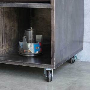 Carrito de Cocina Móvil KONA II de Diseño Moderno, 120x40x80cm, con Madera de Caucho, KB68049 - Product Image 5