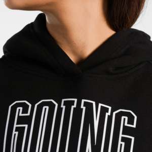 Sudadera Informal Transpirable Negra con Capucha de Tejido de Punto Empower - Product Image 5