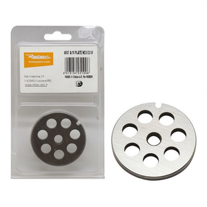 Reber 0174472 - Piezas de Repuesto para Picadora de Carne de Acero Inoxidable, Placa con Orificio de 10 mm para Uso Doméstico - Product Image 2