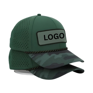 Gorra de Golf de Secado Rápido, 6 Paneles, Diseño Camuflaje, con Logotipo Bordado en 3D Personalizado, Orificios Cortados con Láser, Cierre a Presión, Precio de Fábrica - Product Image 1