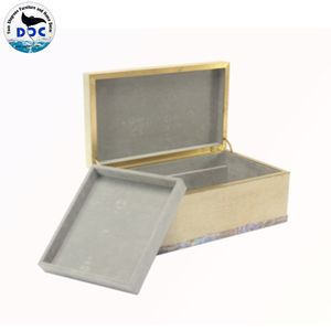 Caja de Joyería de Shagreen de Alta Calidad DPC con Interior Personalizado en Gris Calico, Modelo 0006, Hecho en Vietnam - Product Image 2