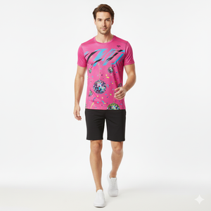 Camiseta de Cuello Redondo para Hombre, Material de Algodón Premium, Cómoda, Transpirable, Estilo Casual, Color Sólido, Duradera, para Uso Diario - Product Image 2