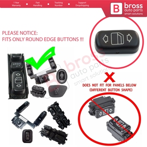 BDP111 1 Piece Rounded Edge <b>Window</b> Switch Button <b>Cover</b> for E Class W210 S210 C Class W202 S202 2108208210 - Product Image 5