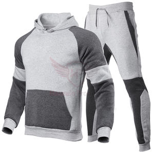 Tenues de sport de jogging et course à pied décontractées 2 pièces pour hommes Taille XXL Survêtements à capuche de haute qualité imprimés Sublimation Logo Respirant - Product Image 6
