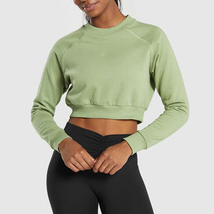 Sudadera corta personalizada para mujer, Jersey moderno, Sudadera con capucha corta para Fitness y ropa de calle, Tops activos ajustados para mujer - Product Image 5