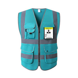 Gilet de sécurité haute visibilité imperméable, vêtements de travail réfléchissants pour les travailleurs de la construction, les travailleurs routiers, utilisation en extérieur, léger, CE - Product Image 1