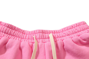 Pantalones cortos personalizados de algodón y forro polar holgados para hombre, pantalones para correr en blanco con estampado en caliente y logotipo, pantalones de chándal de pierna ancha para hombre - Product Image 5