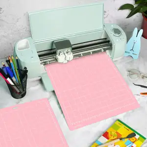 Tapete de PVC flexível para cortar tecido em vinil de 12*12 polegadas cor rosa