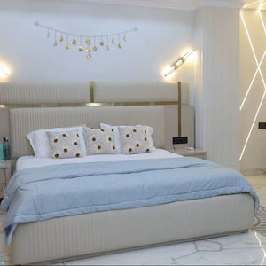 พวงดอกไม้ประดับดวงจันทร์สีทองแบบแฮนด์เมดสำหรับตกแต่งผนังระยะ15ข้างแรมและงานวันเกิด - Product Image 1