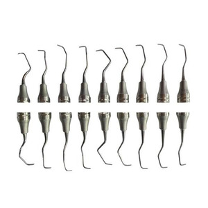 Curettes dentaires Gracey PISSCO, curettes Gracey en acier inoxydable dentaire, 9 pièces, acier inoxydable allemand fabriqué par Pissco - Product Image 1