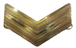 Écussons brodés en métal uniforme en forme de chevron pour vestes personnalisées, badges décoratifs et garnitures d'insignes - Product Image 1