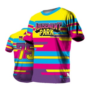 OEM/ODM respirable de débardeur de col en V de polyester d'uniforme d'équipe performante de softball - Product Image 2