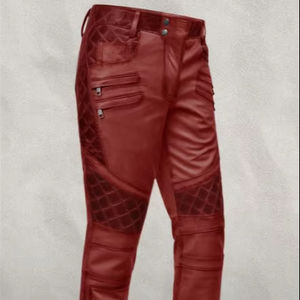 Pantalones Casuales de Invierno de Cuero Genuino 100% de Alta Calidad / Tejido Ligero, Transpirable, de Secado Rápido y Resistente al Viento - Product Image 1