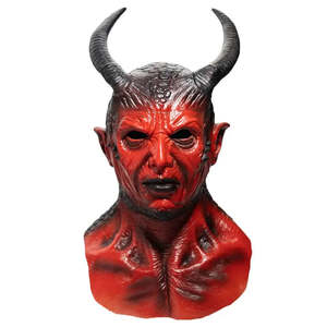 หน้ากากฮาโลวีน Diable Rouge อุปกรณ์เสริมสำหรับปาร์ตี้สุดฮา เหมาะสำหรับชุดสยองขวัญ - Product Image 2