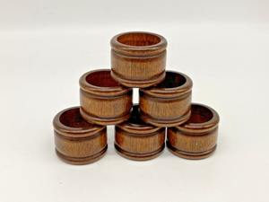 Ronds de serviette en bois, ronds de serviette en perles de bois pour décor de table, ronds de serviette de ferme de Noël pour décor de table Boho - Product Image 6